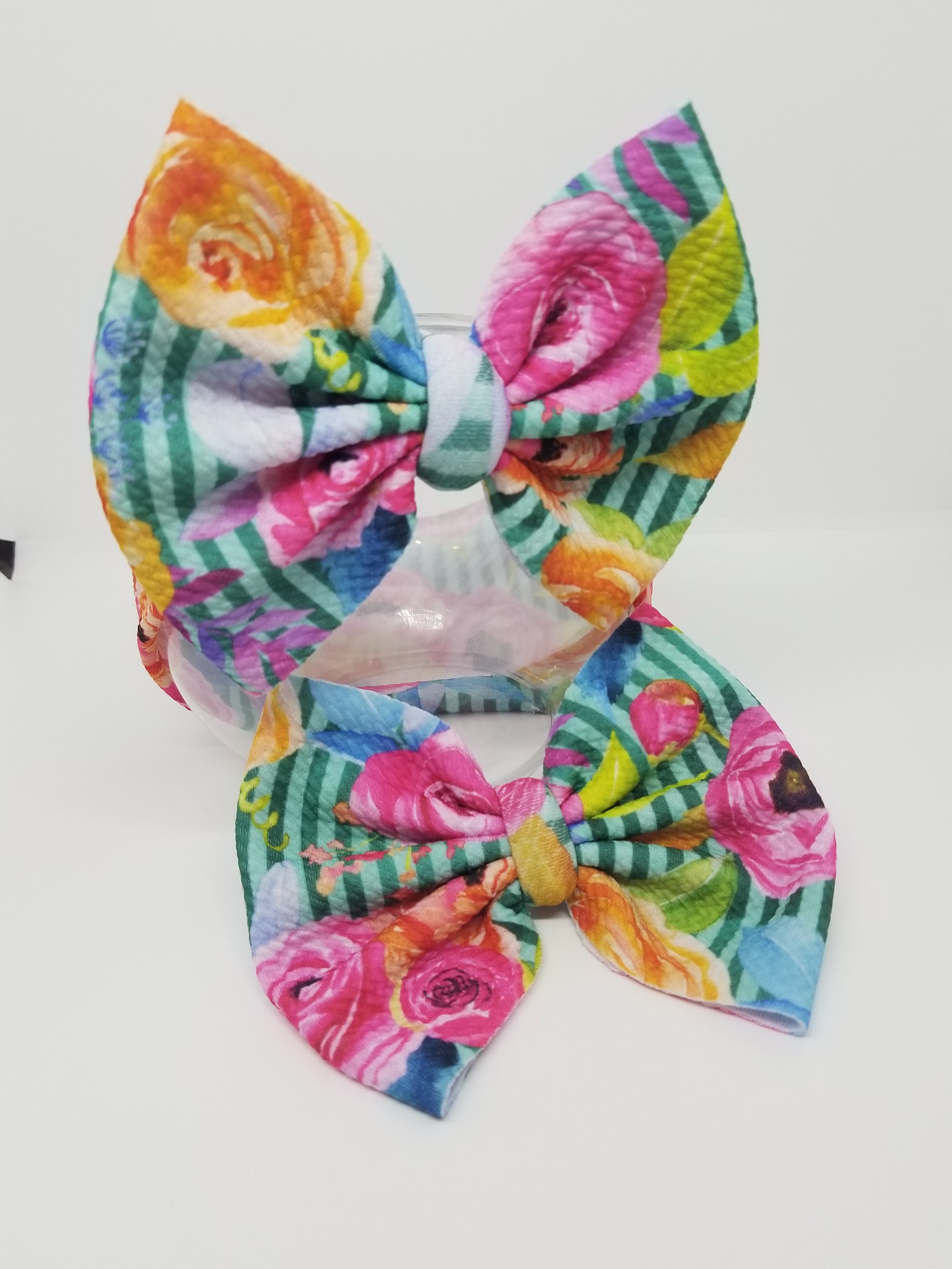 Spring floral bow