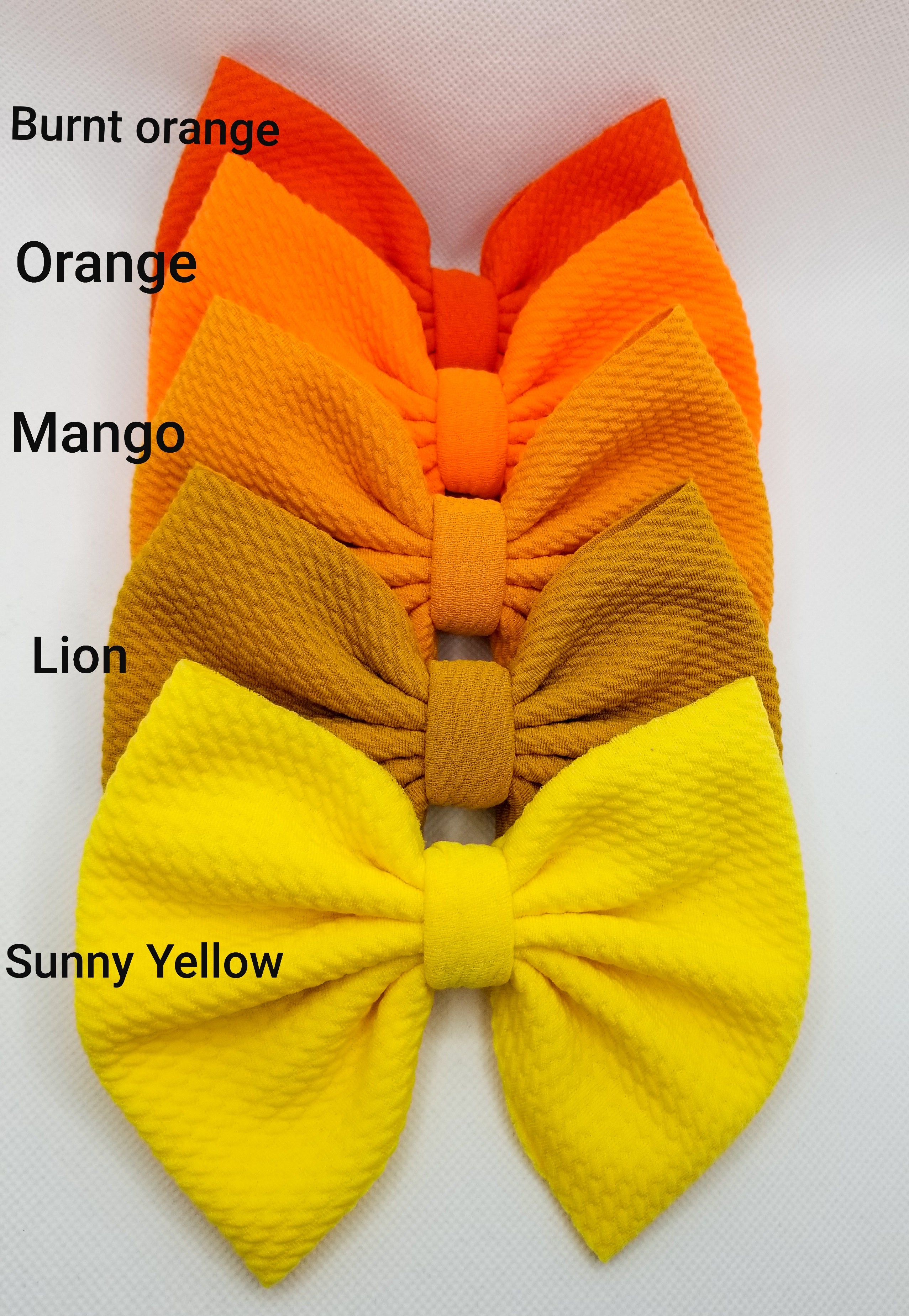 Solid orange & yellow